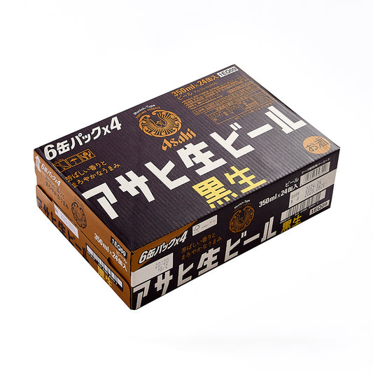 アサヒ生ビール　黒生　350ml×24缶 (ケース)(熨斗対応　可)