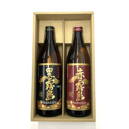 【贈答用・箱付き・飲み比べ】黒霧島+赤霧島　900ml