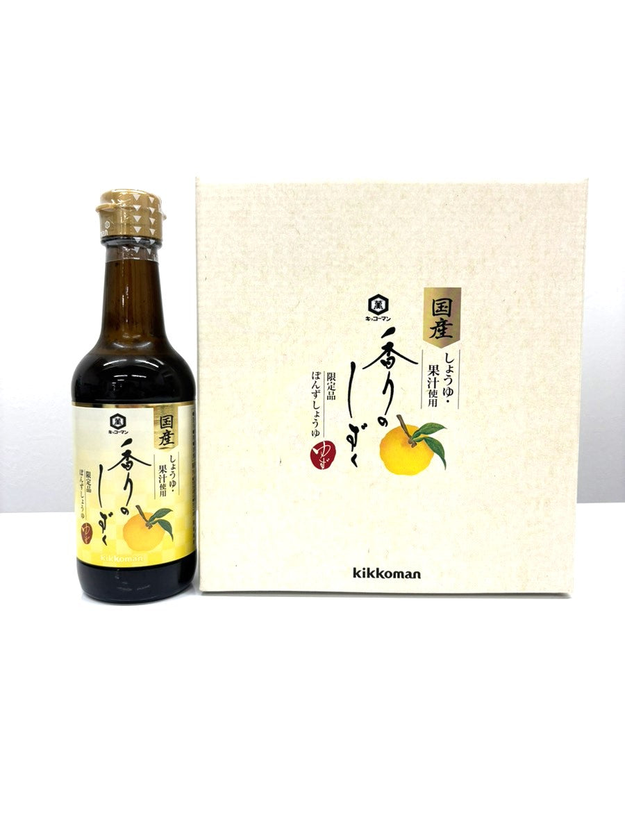 香りのしずく　ぽんずしょうゆ　ゆず　250ml×３本セット