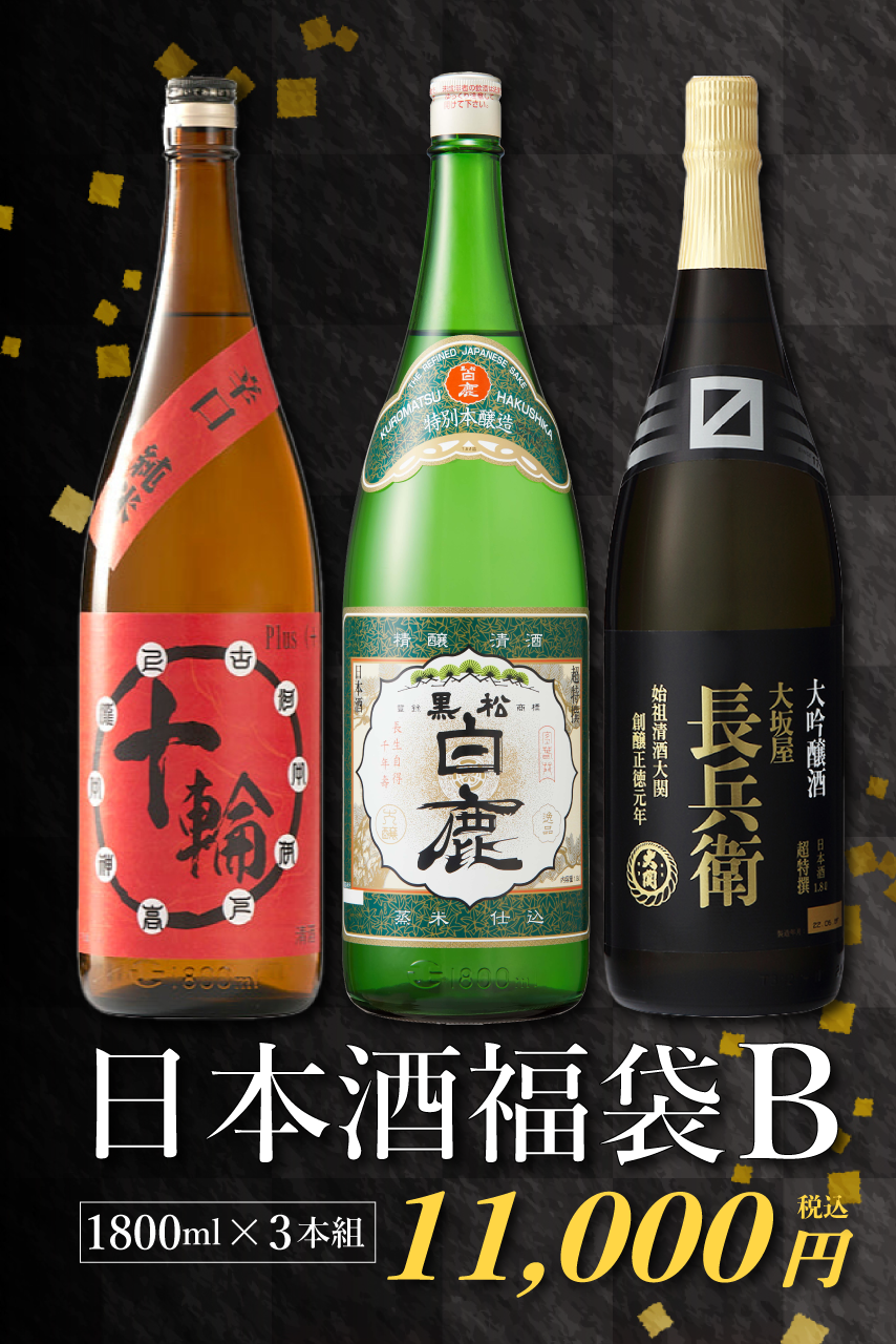 【送料無料・おまけ付き】日本酒福袋B